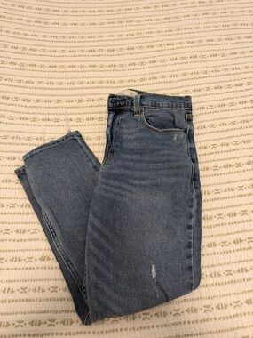 Abercrombie Blue Denim Mom Jean